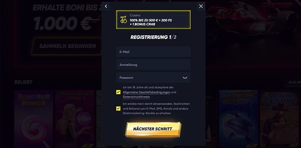 Quickwin Deutschland | Jetzt registrieren und starten